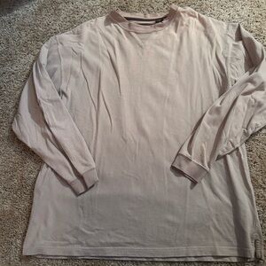 Men's Beige Long Sleeve Shirt